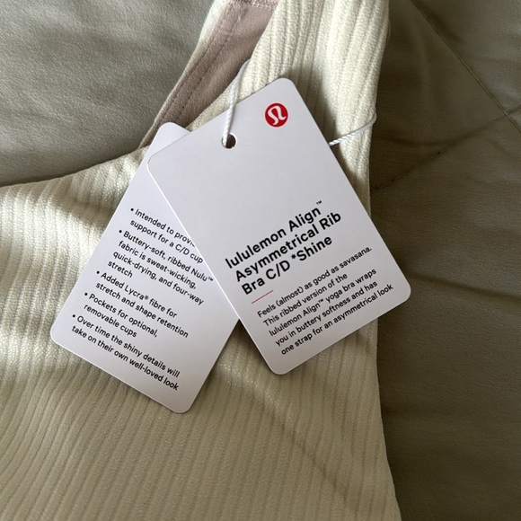 Lululemon Align Asymmetrical Bra C/D *Shine - Picture 10 of 11